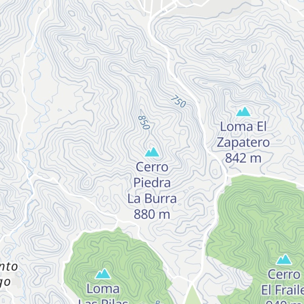 Map of Cerro Piedra La Burra