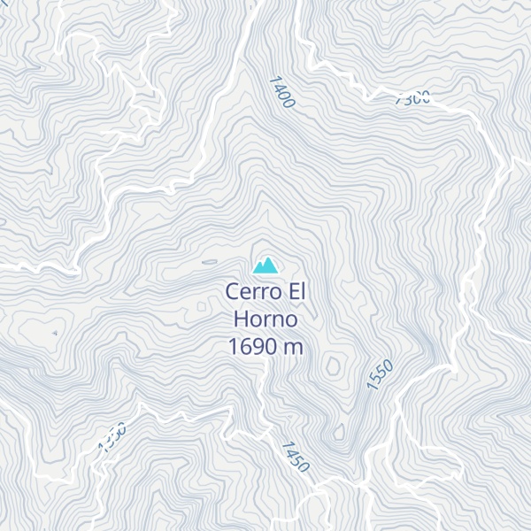 Map of Cerro El Horno