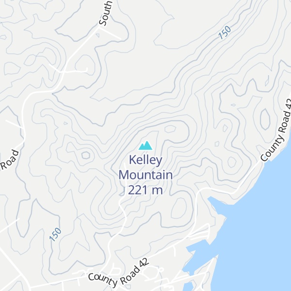 Map of Kelley Mountain