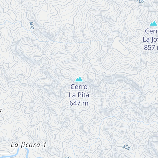 Map of Cerro La Pita