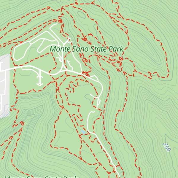 Map of Monte Sano Mountain