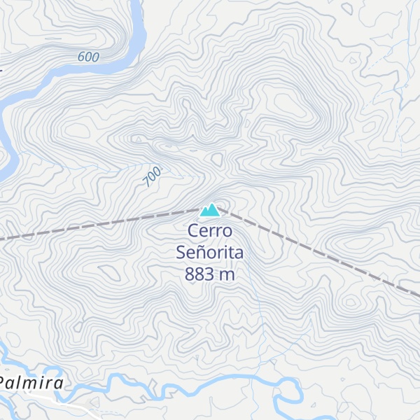 Map of Cerro Señorita