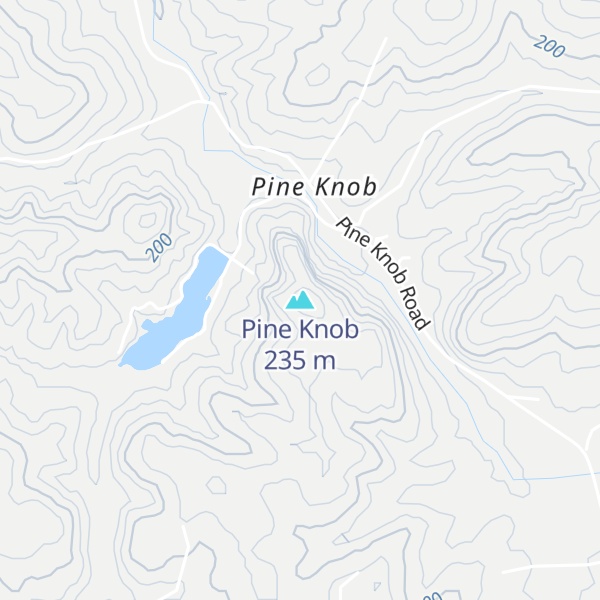 Map of Pine Knob