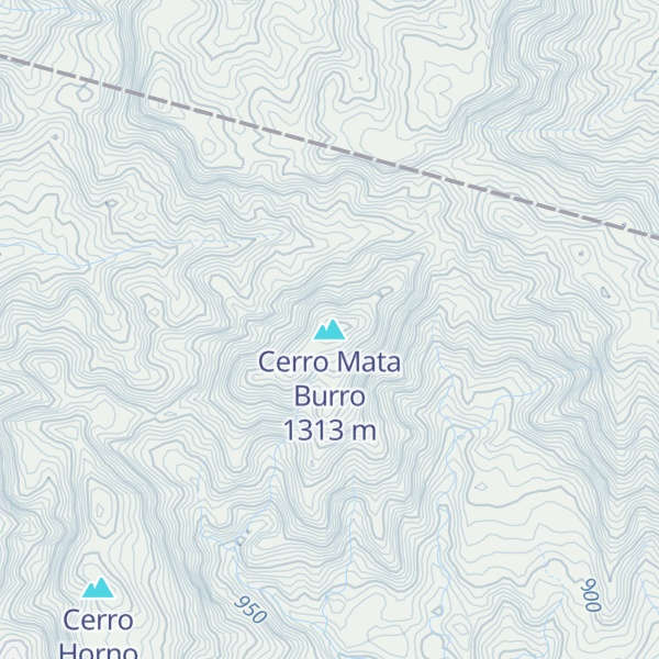 Map of Cerro Mata Burro