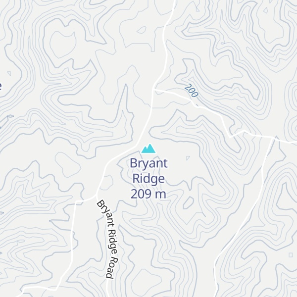 Map of Bryant Ridge