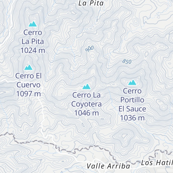 Map of Cerro La Coyotera