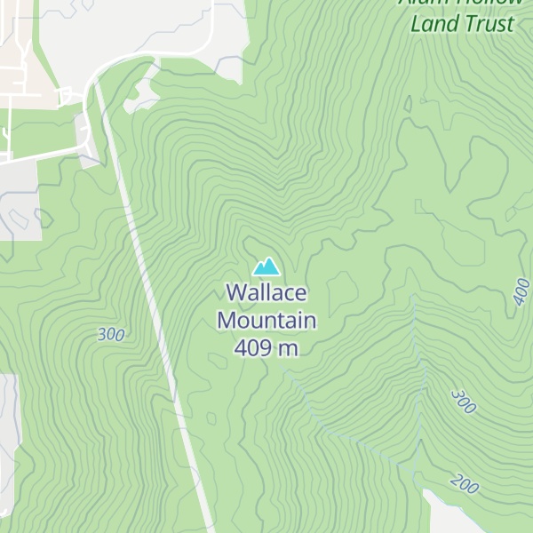 Map of Wallace Mountain