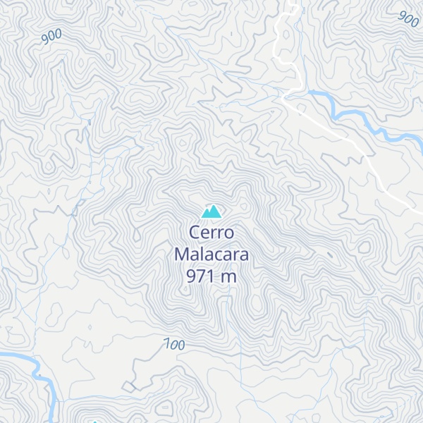 Map of Cerro Malacara