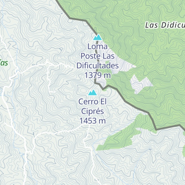 Map of Cerro El Ciprés