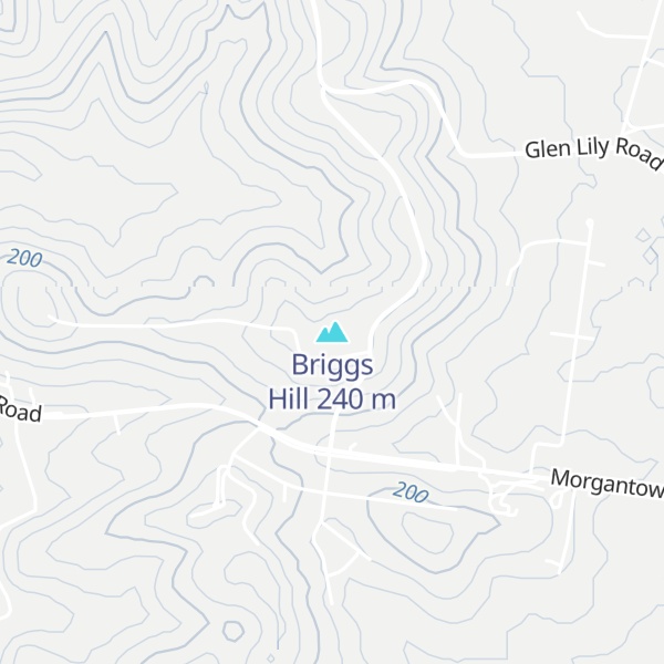 Map of Briggs Hill