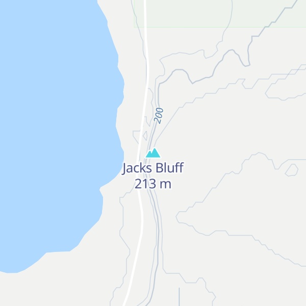 Map of Jacks Bluff