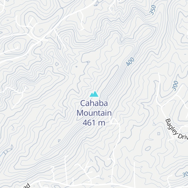 Map of Cahaba Mountain