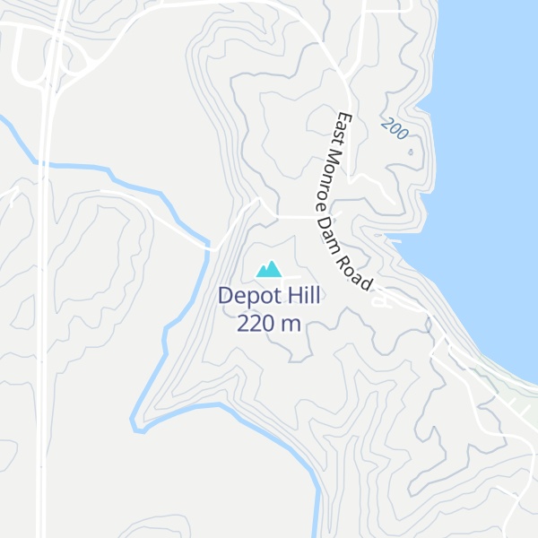 Map of Depot Hill