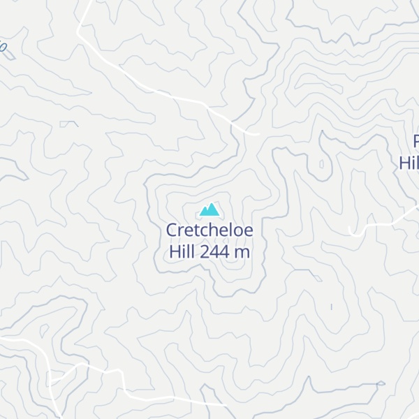 Map of Cretcheloe Hill