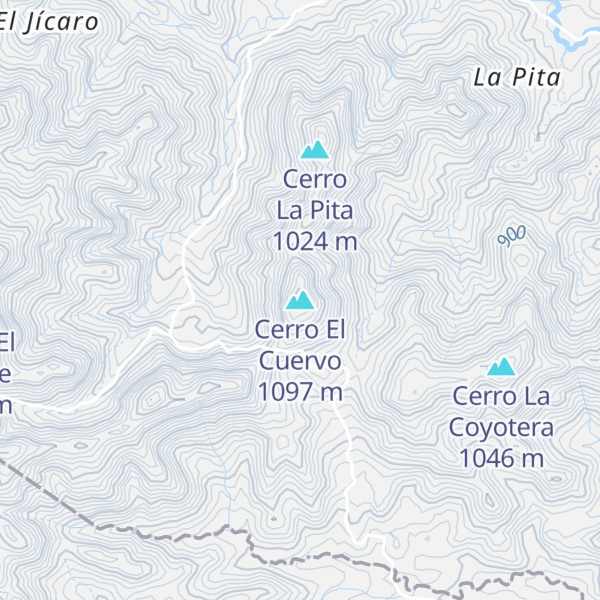 Map of Cerro El Cuervo