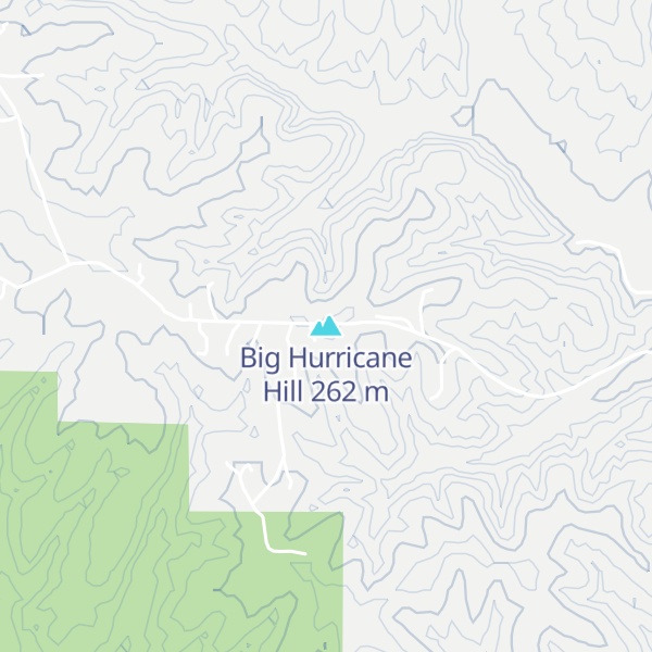 Map of Big Hurricane Hill