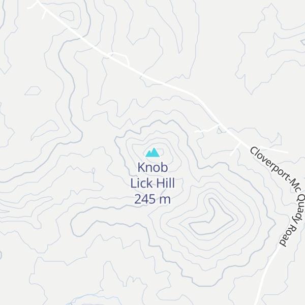 Map of Knob Lick Hill