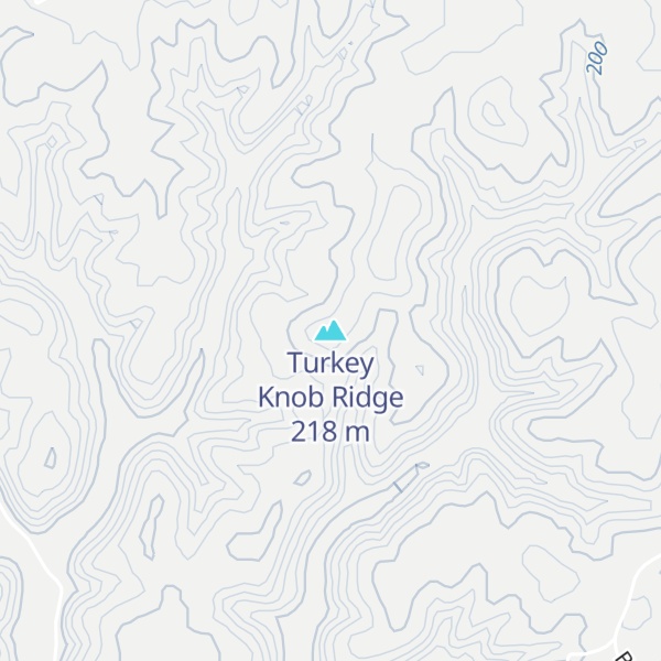 Map of Turkey Knob Ridge