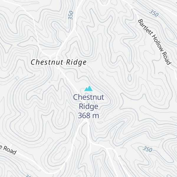 Map of Chestnut Ridge