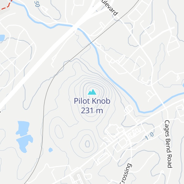 Map of Pilot Knob