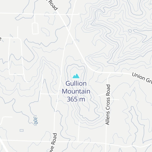 Map of Gullion Mountain