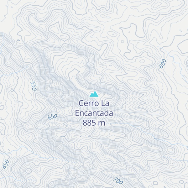Map of Cerro La Encantada