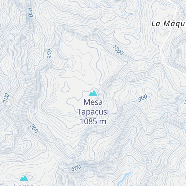 Map of Mesa Tapacusi