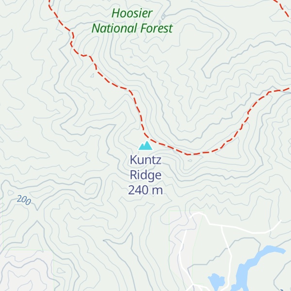 Map of Kuntz Ridge