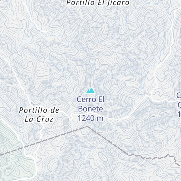 Map of Cerro El Bonete