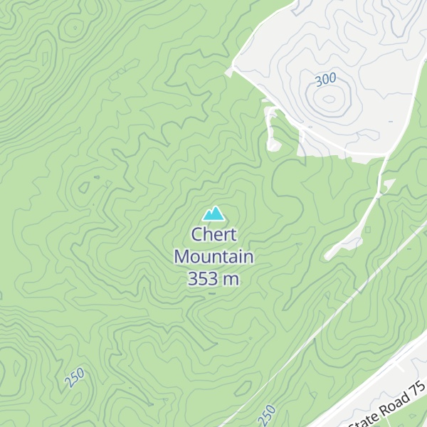 Map of Chert Mountain