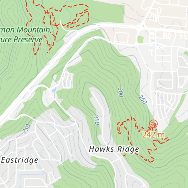 Map of Chapman Mountain