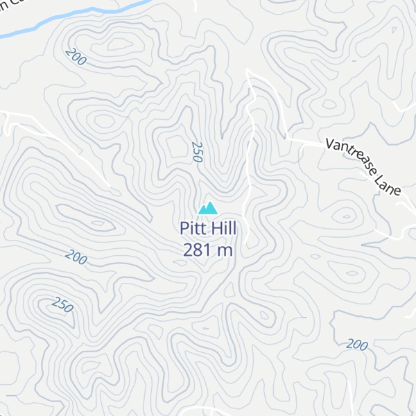 Map of Pitt Hill