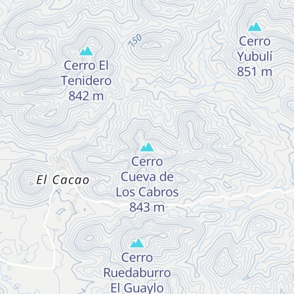 Map of Cerro Cueva de Los Cabros