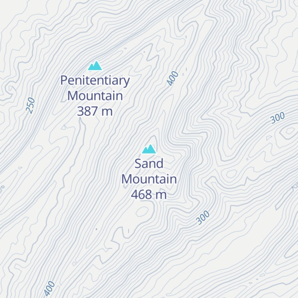 Map of Sand Mountain