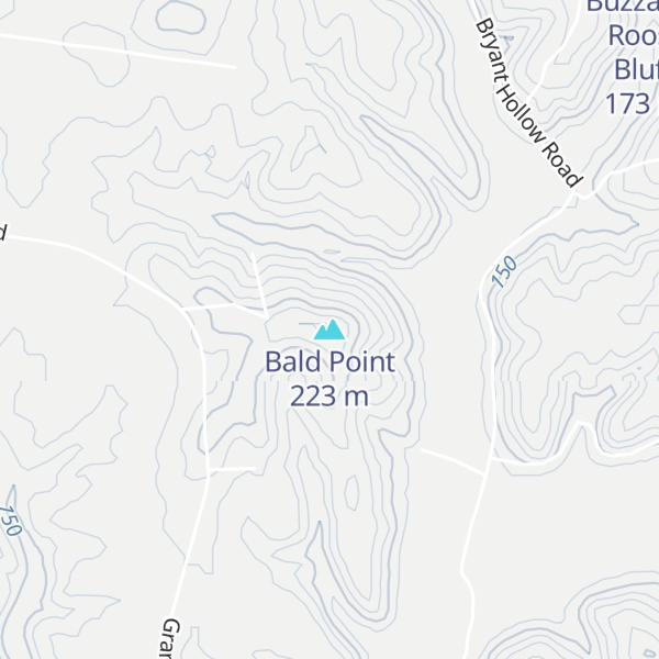 Map of Bald Point