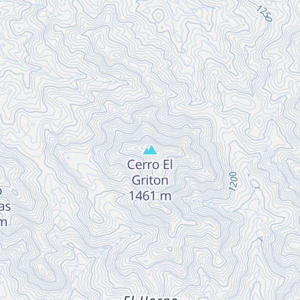 Map of Cerro El Griton