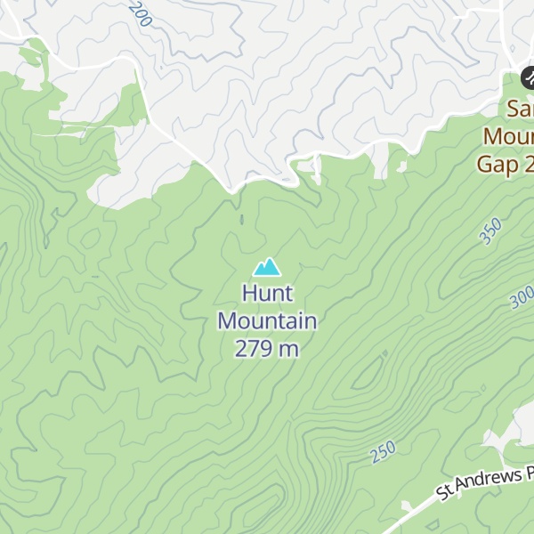 Map of Hunt Mountain