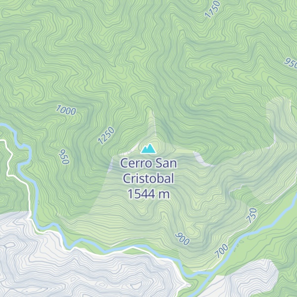 Map of Cerro San Cristobal