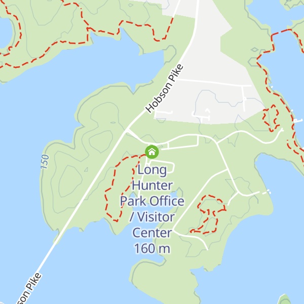 Map of Long Hunter Park Office / Visitor Center