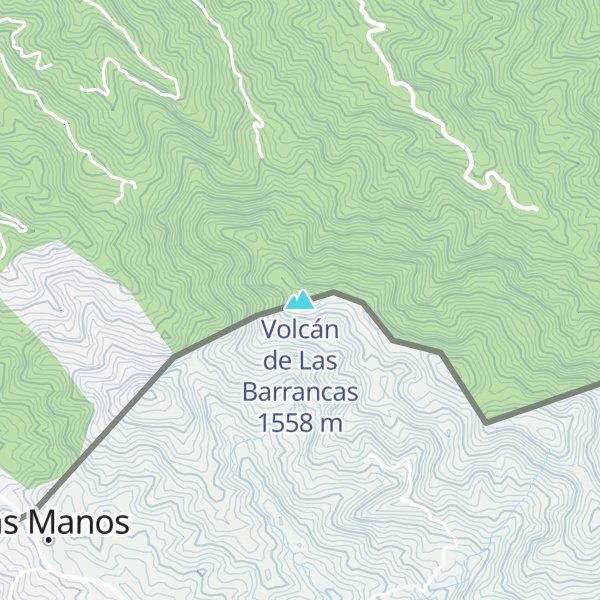 Map of Volcán de Las Barrancas