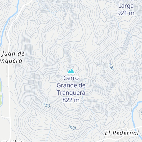 Map of Cerro Grande de Tranquera
