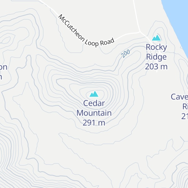 Map of Cedar Mountain