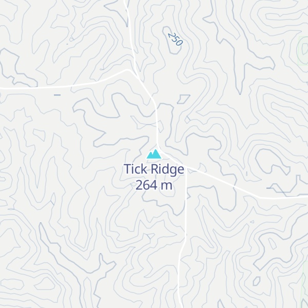 Map of Tick Ridge