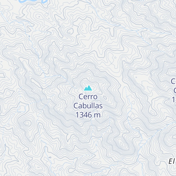 Map of Cerro Cabullas