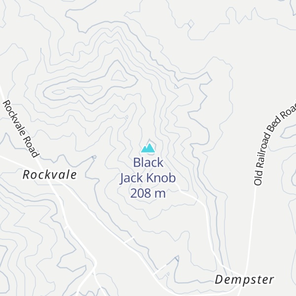 Map of Black Jack Knob