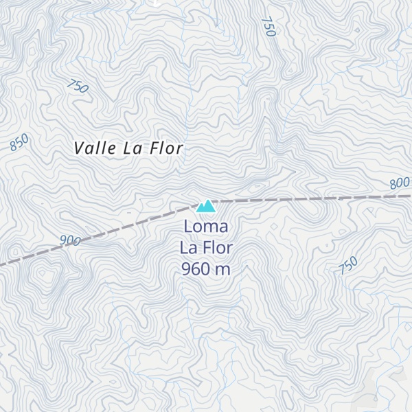 Map of Loma La Flor