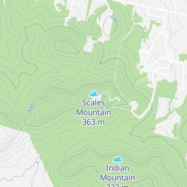 Map of Scales Mountain