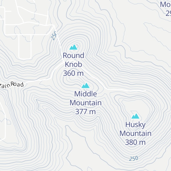 Map of Middle Mountain