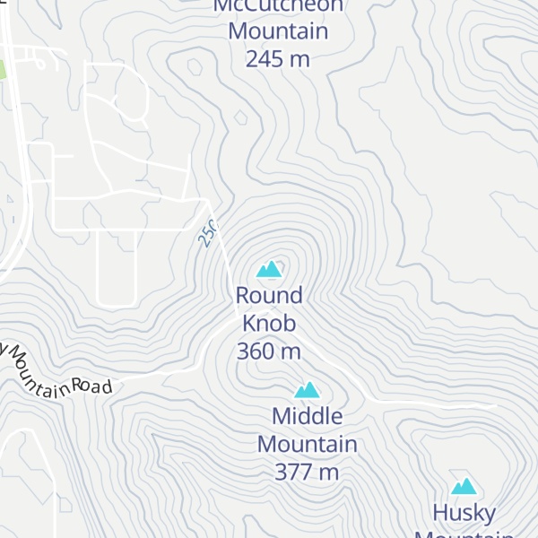 Map of Round Knob