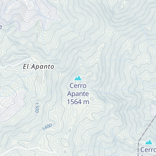 Map of Cerro Apante